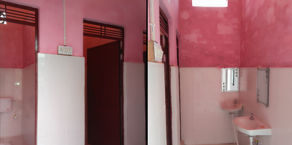 Construction of toilet for girls at Government Primary School Sankhol, Bahadurgarh
